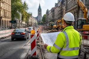 Sichere Bauprozesse durch fachkundige Planung temporärer Verkehrsführungen